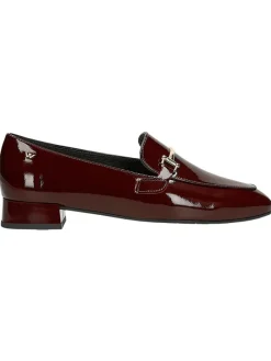 Wojas Halbschuhe^Leder-Mokassins in Dunkelrot