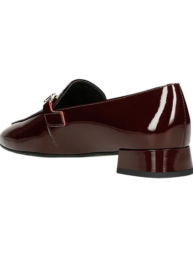 Wojas Halbschuhe^Leder-Mokassins in Dunkelrot