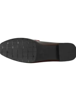 Wojas Halbschuhe^Leder-Mokassins in Dunkelrot