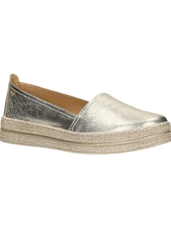 Leder-Mokassins in Gold>Wojas Best
