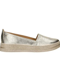 Leder-Mokassins in Gold>Wojas Best