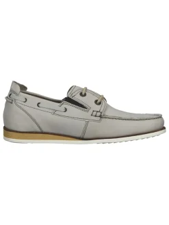 Fretz Men Halbschuhe^Leder-Mokassins in Grau