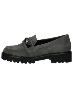 Leder-Mokassins in Grau>Gabor Discount