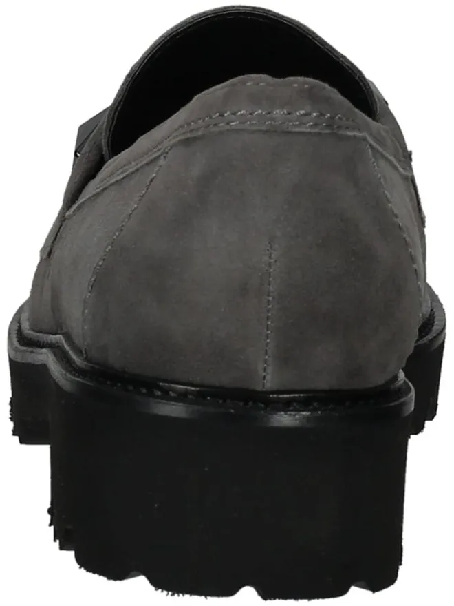 Leder-Mokassins in Grau>Gabor Discount