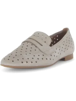 Gabor Halbschuhe^Leder-Mokassins in Grau