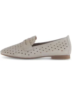 Gabor Halbschuhe^Leder-Mokassins in Grau