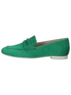 Paul Green Halbschuhe^Leder-Mokassins in Grün