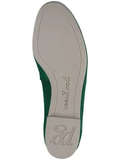 Paul Green Halbschuhe^Leder-Mokassins in Grün