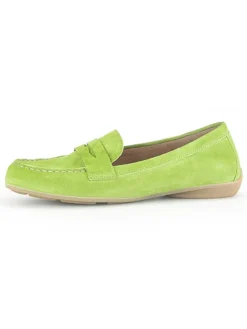 Gabor Halbschuhe^Leder-Mokassins in Grün