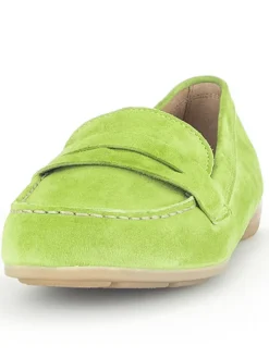 Gabor Halbschuhe^Leder-Mokassins in Grün