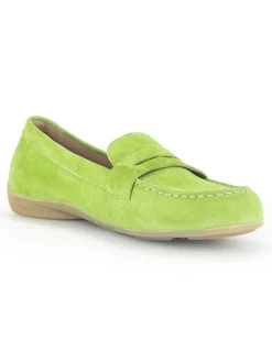 Gabor Halbschuhe^Leder-Mokassins in Grün