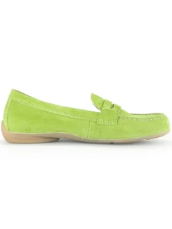 Gabor Halbschuhe^Leder-Mokassins in Grün