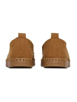 Leder-Mokassins in Hellbraun><noscript><img width=