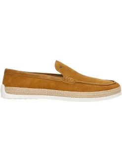 Wojas Halbschuhe^Leder-Mokassins in Hellbraun