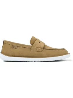 Leder-Mokassins in Hellbraun><noscript><img width=