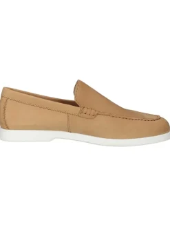 Leder-Mokassins in Hellbraun><noscript><img width=