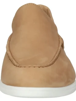 Leder-Mokassins in Hellbraun><noscript><img width=