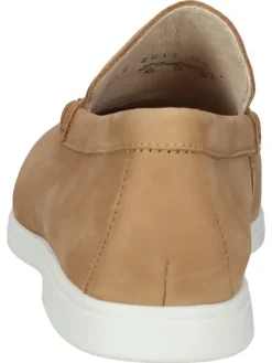 Leder-Mokassins in Hellbraun><noscript><img width=