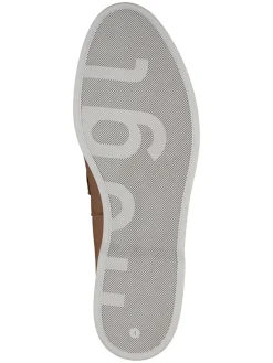 Leder-Mokassins in Hellbraun><noscript><img width=