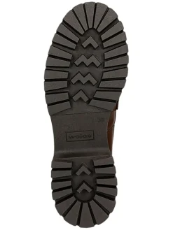 Wojas Halbschuhe^Leder-Mokassins in Hellbraun