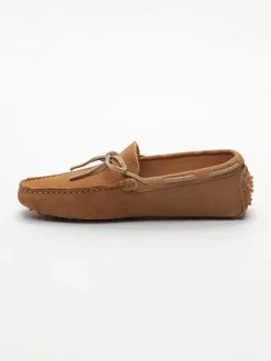 Leder-Mokassins in Hellbraun><noscript><img width=