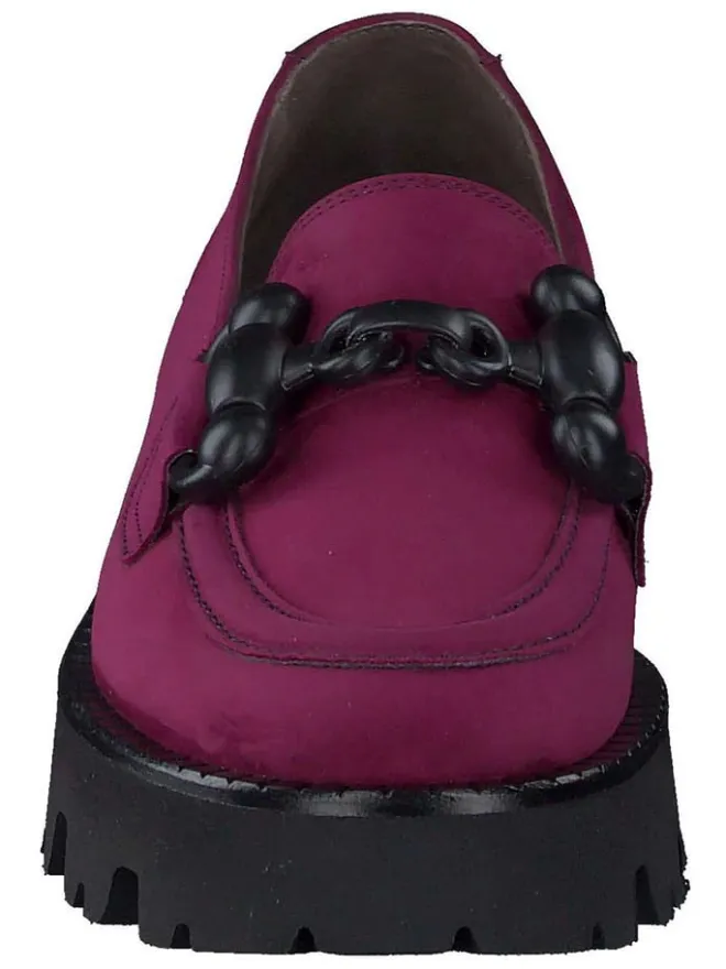 Leder-Mokassins in Lila/ Schwarz>Paul Green Hot