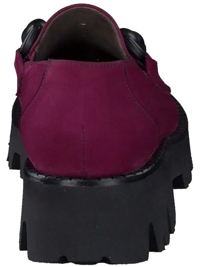 Leder-Mokassins in Lila/ Schwarz>Paul Green Hot