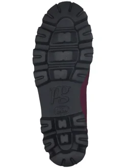 Leder-Mokassins in Lila/ Schwarz><noscript><img width=
