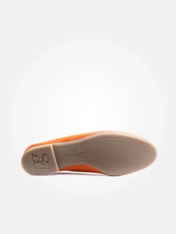 Leder-Mokassins in Orange><noscript><img width=