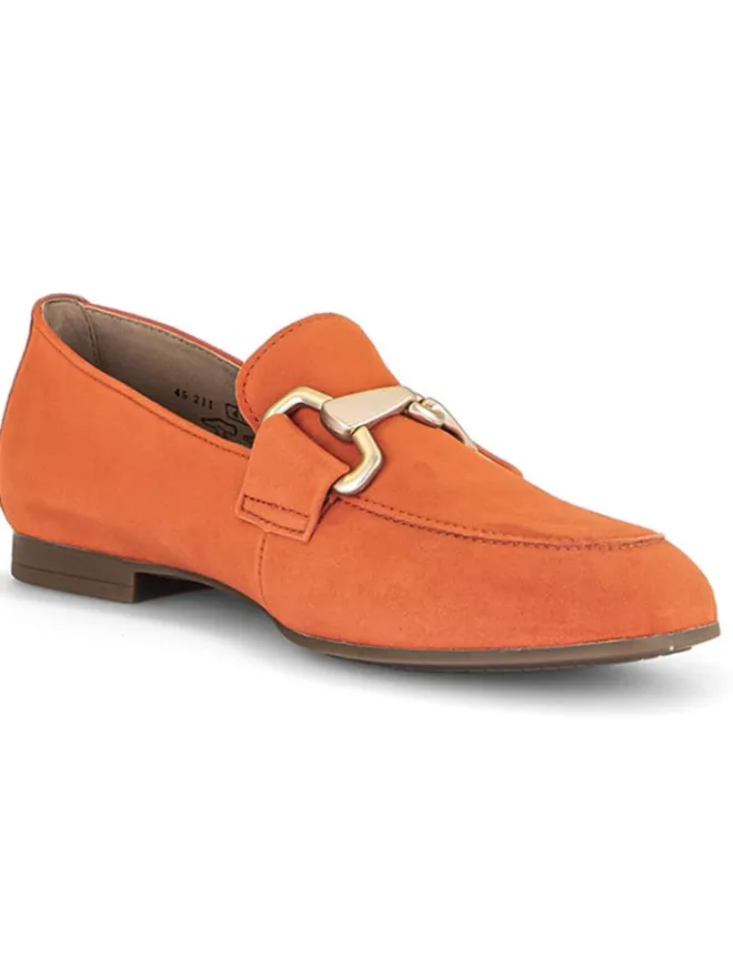 Leder-Mokassins in Orange>Gabor Best