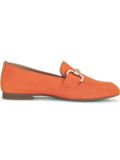 Leder-Mokassins in Orange><noscript><img width=