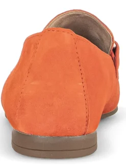 Leder-Mokassins in Orange><noscript><img width=