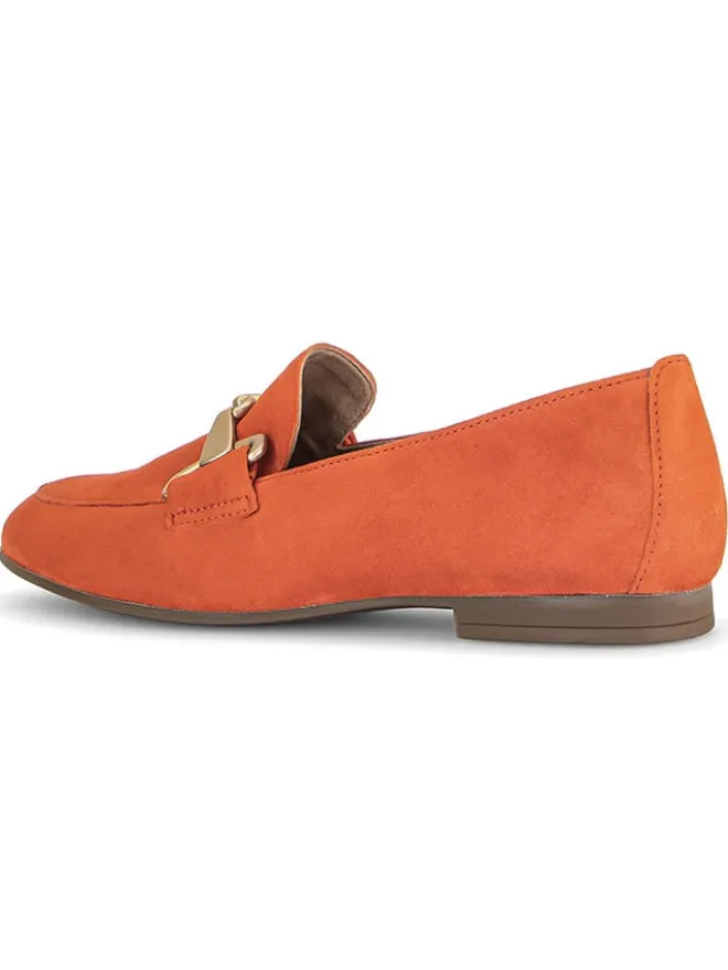 Leder-Mokassins in Orange>Gabor Best