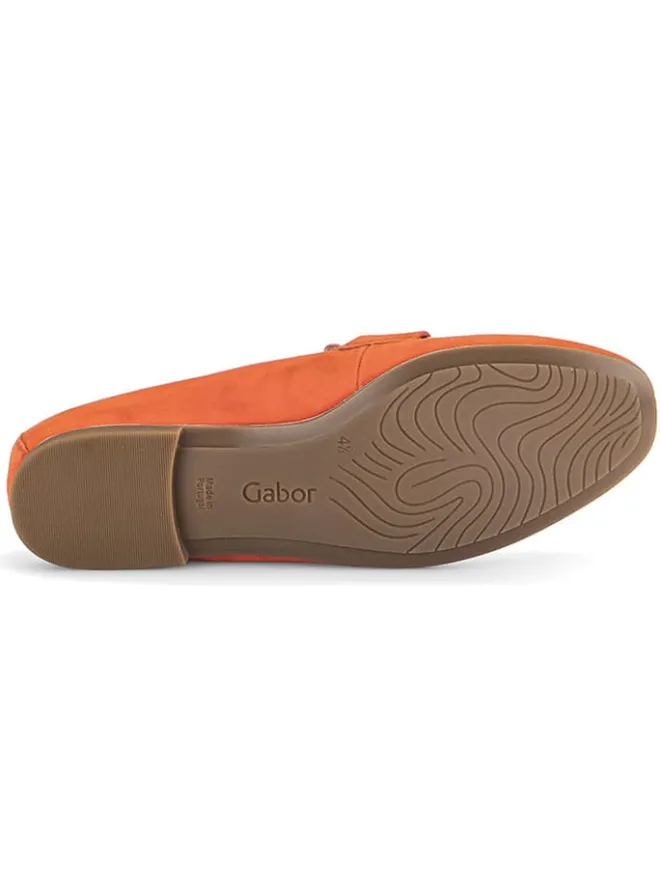 Leder-Mokassins in Orange>Gabor Best