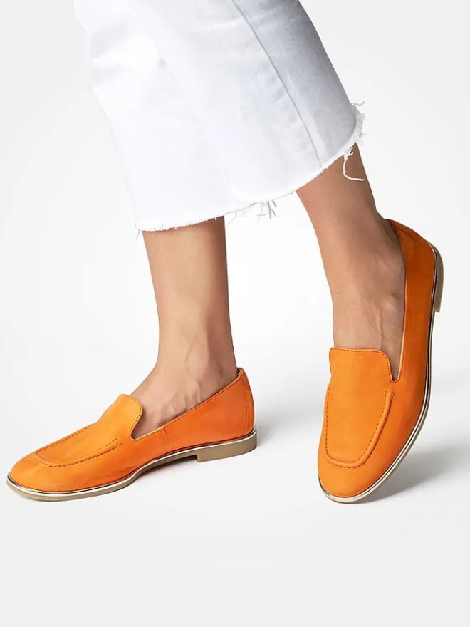 Leder-Mokassins in Orange>Paul Green Sale
