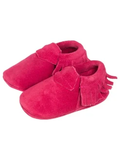 Leder-Mokassins in Rot>Lait et Miel Sale