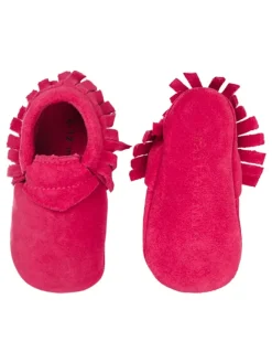 Leder-Mokassins in Rot><noscript><img width=