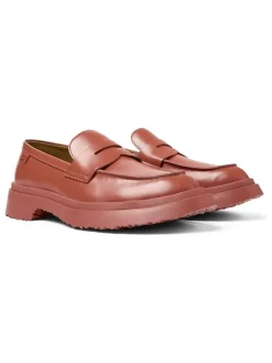 Camper Schnürschuhe^Leder-Mokassins in Rot
