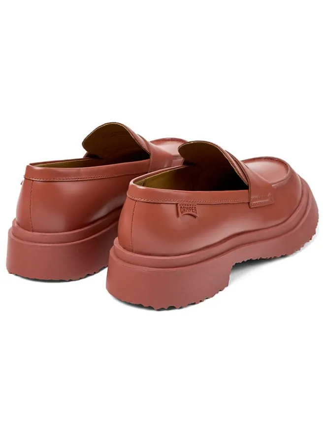 Camper Schnürschuhe^Leder-Mokassins in Rot