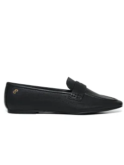 Leder-Mokassins in Schwarz>Polo Club Hot