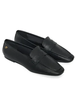 Leder-Mokassins in Schwarz>Polo Club Hot
