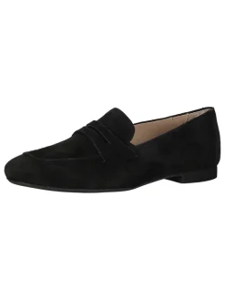 Leder-Mokassins in Schwarz>Paul Green Clearance