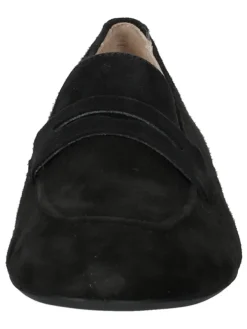 Leder-Mokassins in Schwarz><noscript><img width=