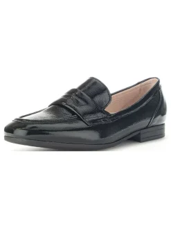 Leder-Mokassins in Schwarz>Gabor Clearance