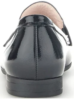 Leder-Mokassins in Schwarz><noscript><img width=