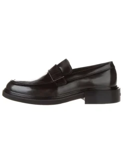 Calvin Klein Halbschuhe^Leder-Mokassins in Schwarz