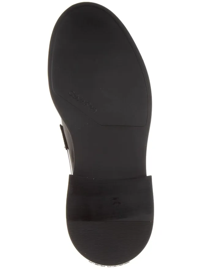 Calvin Klein Halbschuhe^Leder-Mokassins in Schwarz