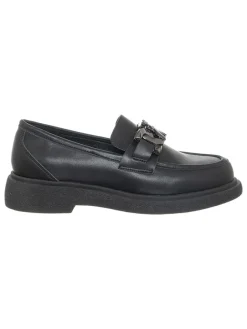 Patrizia Pepe Halbschuhe^Leder-Mokassins in Schwarz
