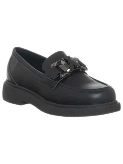 Patrizia Pepe Halbschuhe^Leder-Mokassins in Schwarz