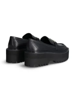 Leder-Mokassins in Schwarz><noscript><img width=